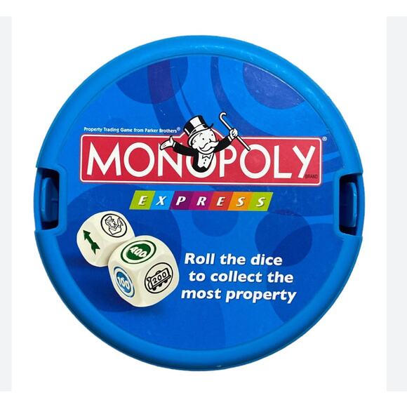 5 for $25| Parker Brothers Monopoly Express 2007 Travel Board Game - Picture 6 of 8